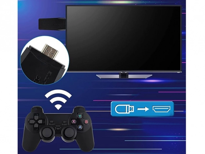 Retro Gaming Console HDMI Set with Over 20,000 Games and 2 Wireless Controllers