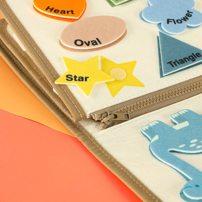Montessori érzékszervi bőrönd dinoszauruszokkal