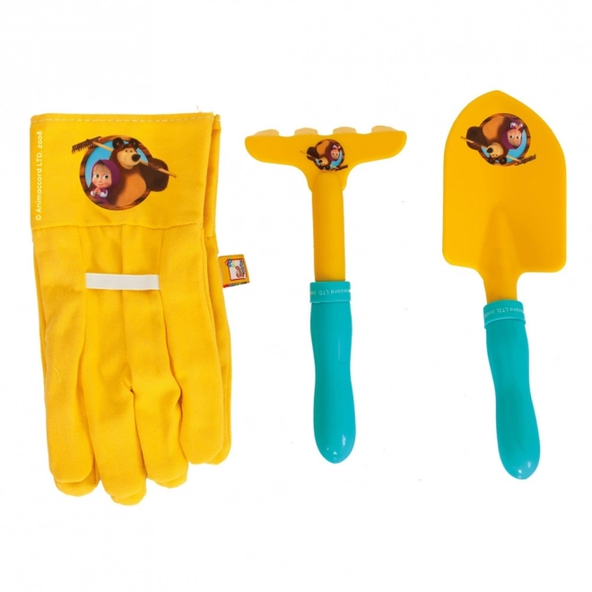 Colorful Children's Garden Tool Set Masha and the Bear