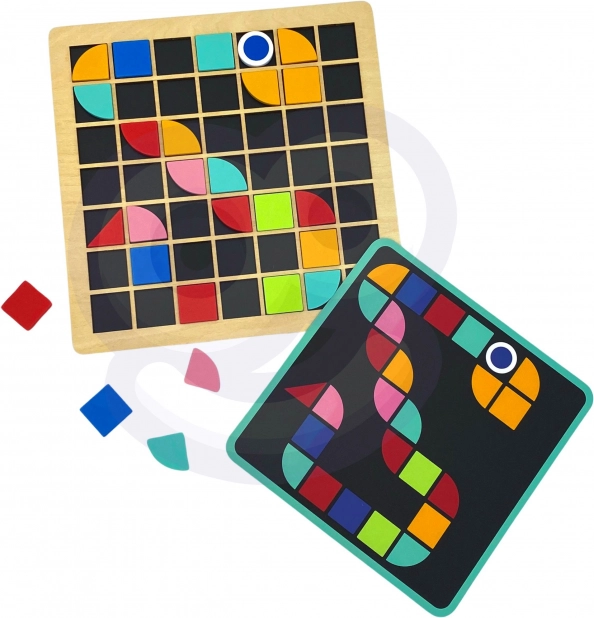Dřevěná mozaika Tooky Toy Montessori