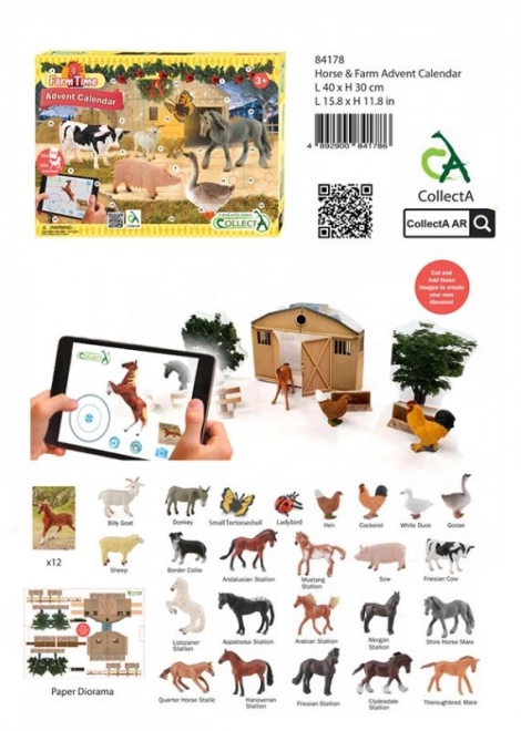 CollectA Advent Calendar Farm and Horses