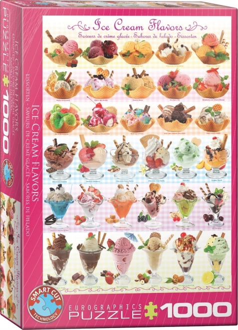 Eurographics Ice Cream Flavours Puzzle 1000 Pieces