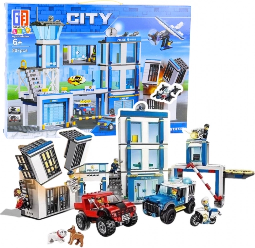 Jeu de construction Station de police 4-en-1