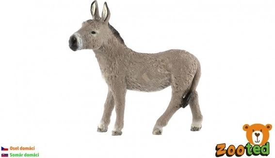Domestic donkey zooted plastic 9 cm in bag