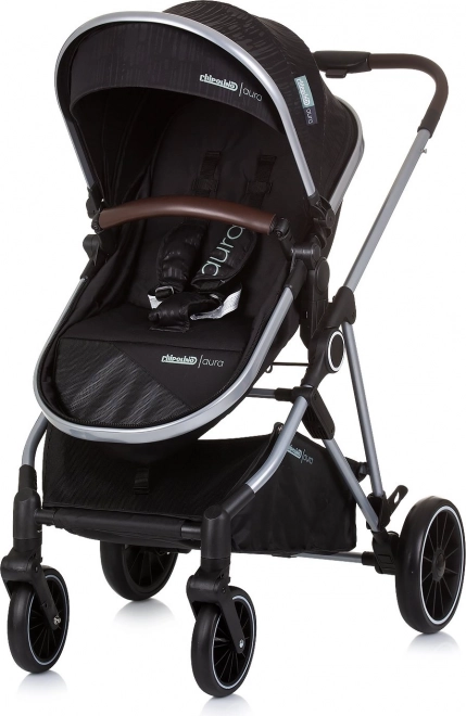 Chipolino stroller aura 2-in-1 obsidian silver