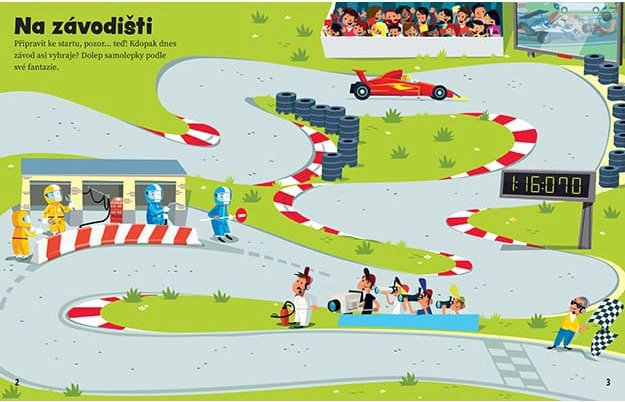 Sticker Book with Cars Theme