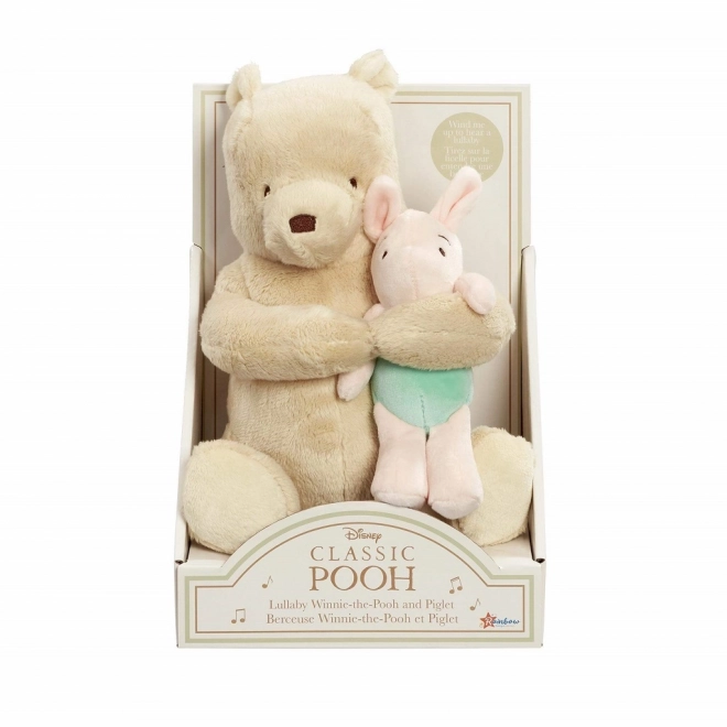 Rainbow Winnie-the-Pooh and Piglet Plush Toy with Sound