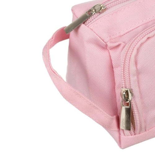 Large Pink Oxford Fabric School Pencil Case