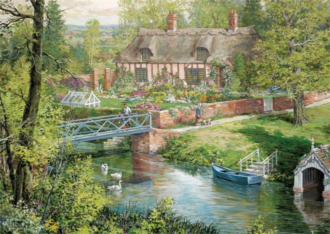 Romantic Countryside Houses Puzzle Set