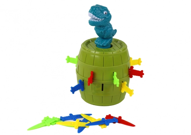 Jumping Dinosaur Barrel Game