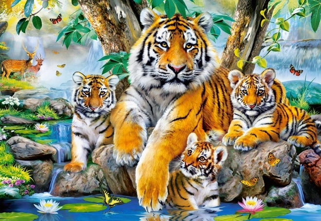 Tiger by the River Puzzle 1000 Pieces