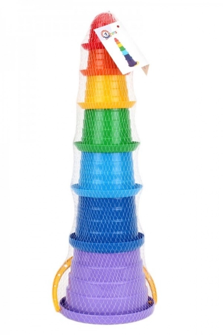 Rainbow Stacking Cups Toy for Toddlers