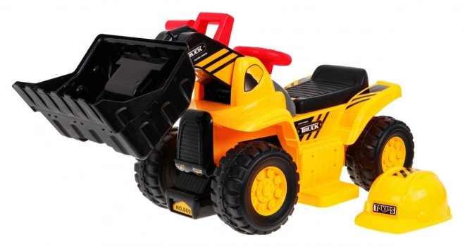 Children's Battery-Powered Digger with Helmet and Sounds