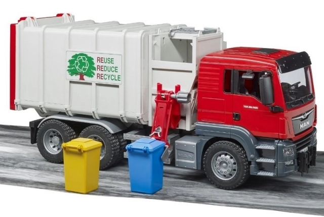 Two garbage bins