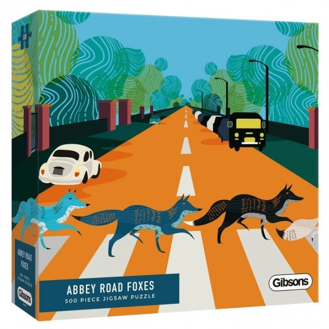 Gibsons Puzzle Abbey Road Foxes 500 Pieces