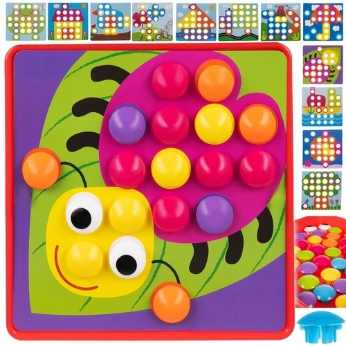 Educational Button Mosaic Puzzle for Kids