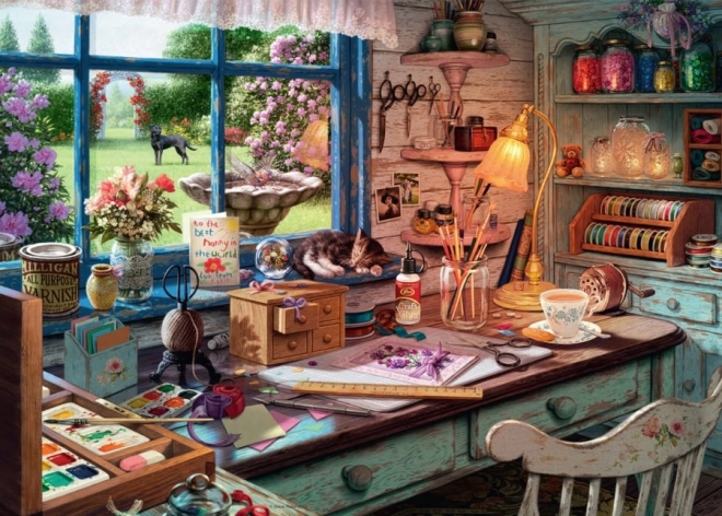 Ravensburger My Haven Puzzle - Craft Workshop 1000 Pieces