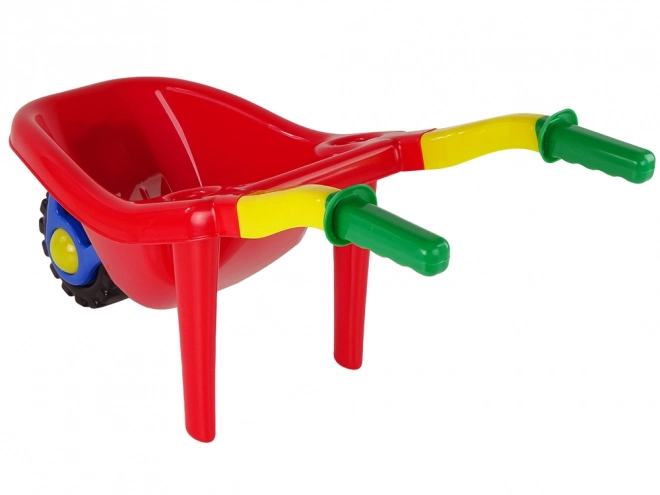 Large Colorful Garden Wheelbarrow Red