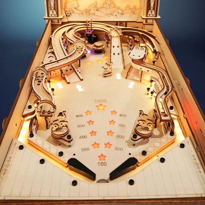 Robotic 3D Wooden Puzzle Pinball Machine