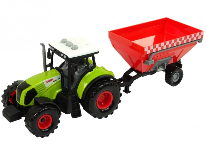 Farm Tractor and Trailer Set