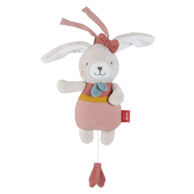 Plush Bunny Toy with Mozart Lullaby