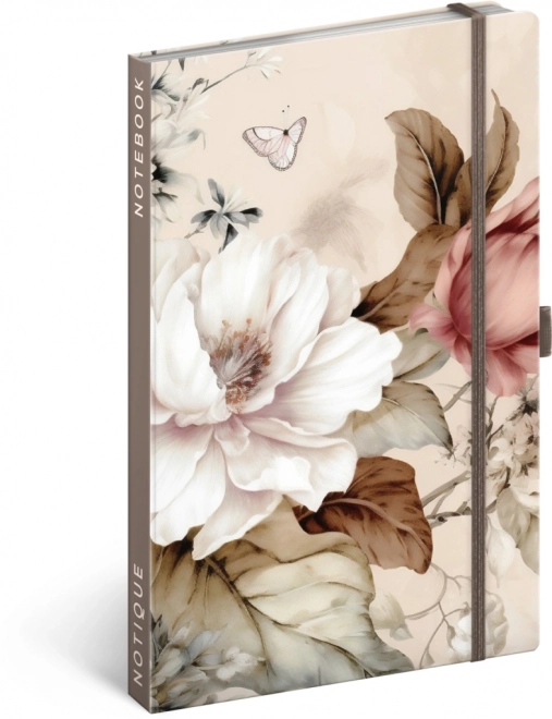 Notique Lined Notebook Blush Flowers