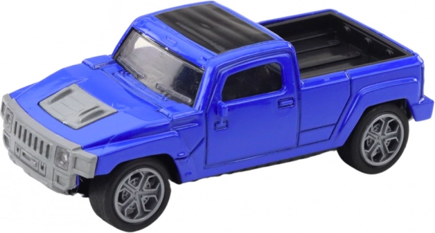 Ensemble Voiture avec Caravane Bleue