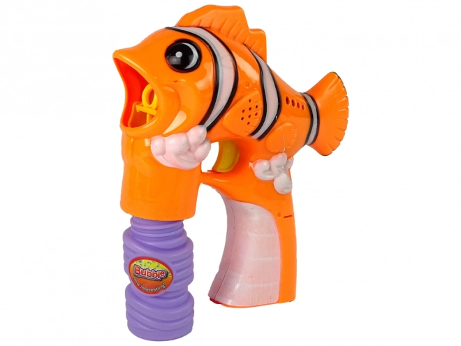 Orange Fish Bubble Machine