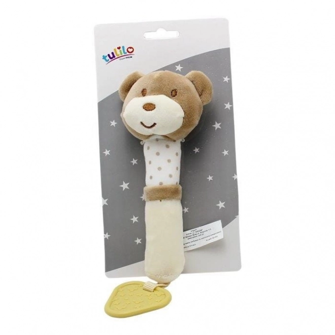 Sound Toy Beige Bear 17 cm