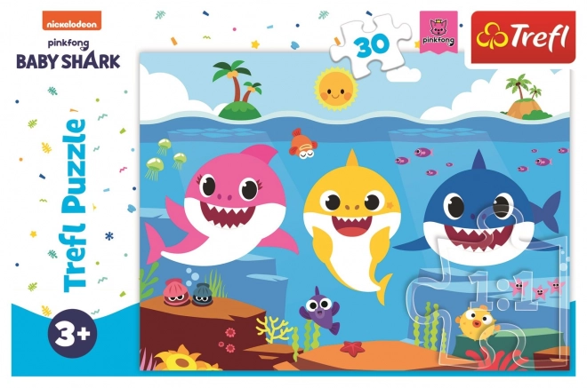 Puzzle Baby Shark: Underwater Shark World 30 Pieces