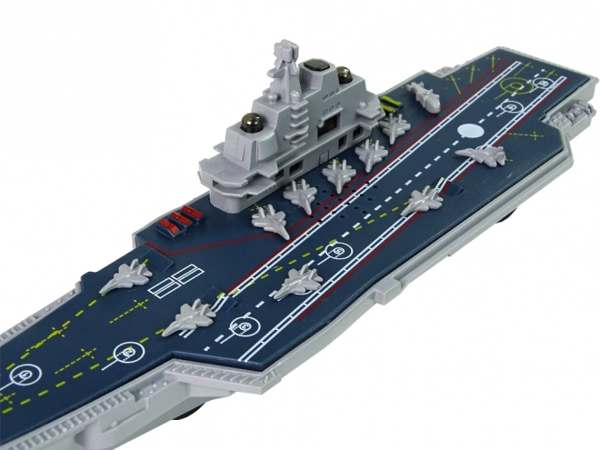 Battle Cruiser Ship with Sound Effects and Jet Planes