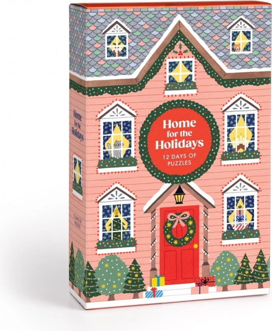 Galison Christmas Home Advent Calendar Puzzle