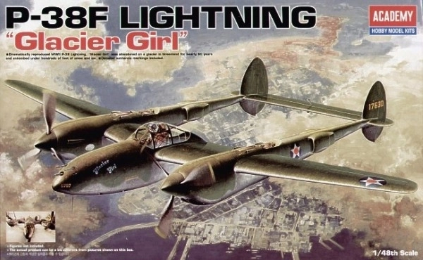 Model kit P-38F Lightning Glacier Girl 1/48