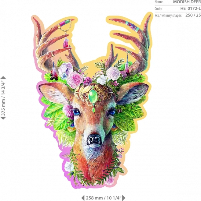 Wooden Puzzle Fashion Deer by Wooden City