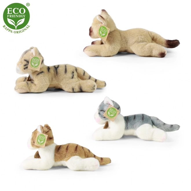 Plush Cat Lying 18 cm Eco-Friendly