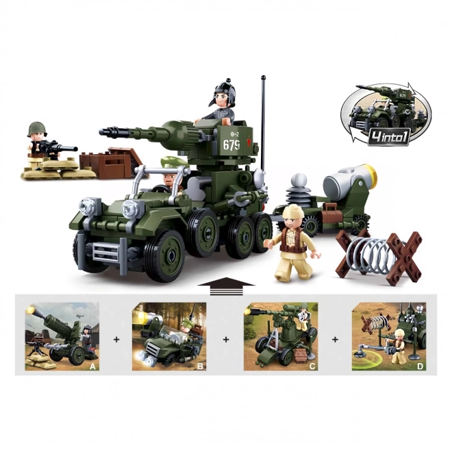 World War II Anti-Tank Cannon Building Set