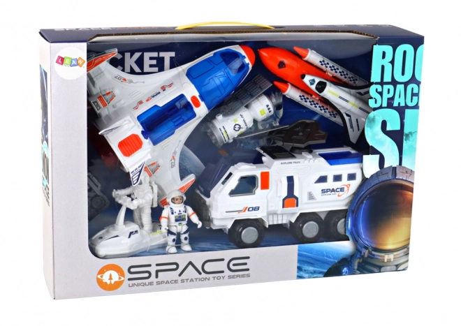 Space Mission Playset with Rocket and Satellites