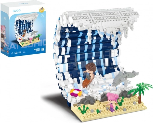 Set di costruzione KOCO Onda da surf – sport estremo 1471 pezzi