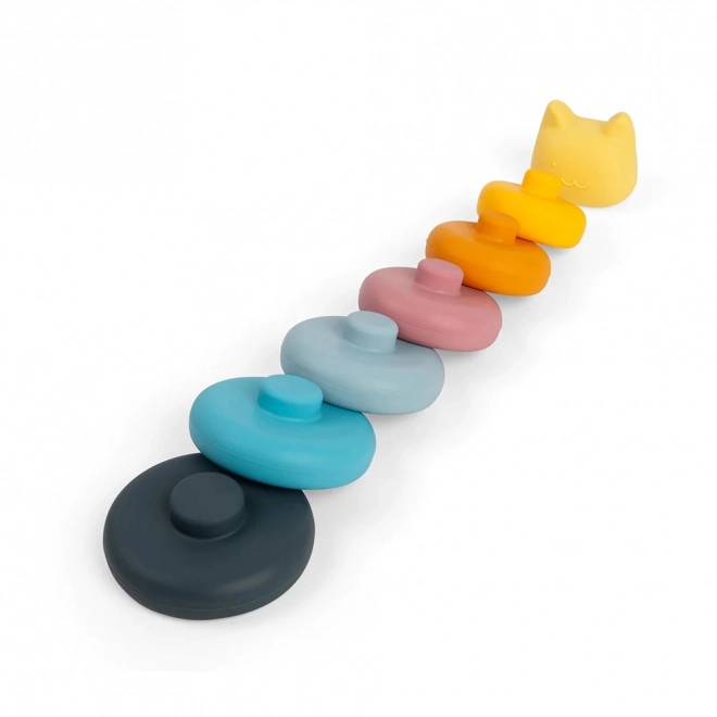 Silicone Stackable Tower Cat Toy