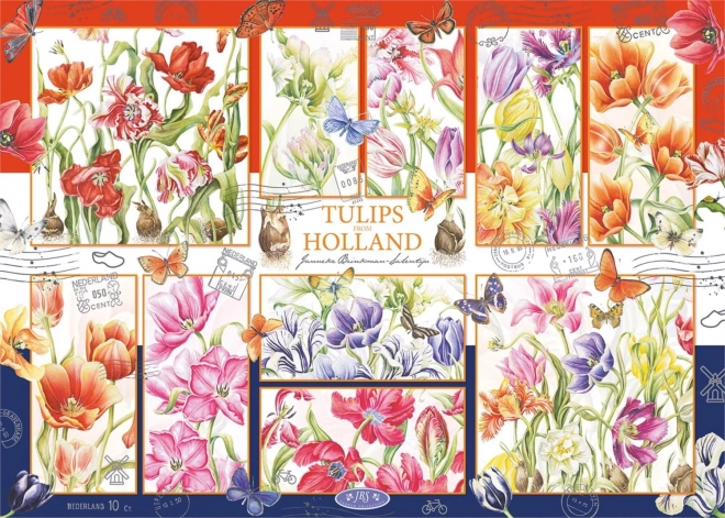 Jumbo Puzzle Dutch Tulips 1000 Pieces