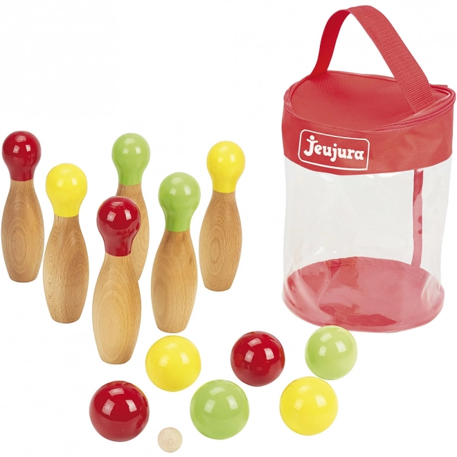 Wooden Petanque and Bowling Set