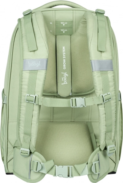 Set für Schüler BAAGL Skate Max Menthol: Rucksack, Federmäppchen, Beutel