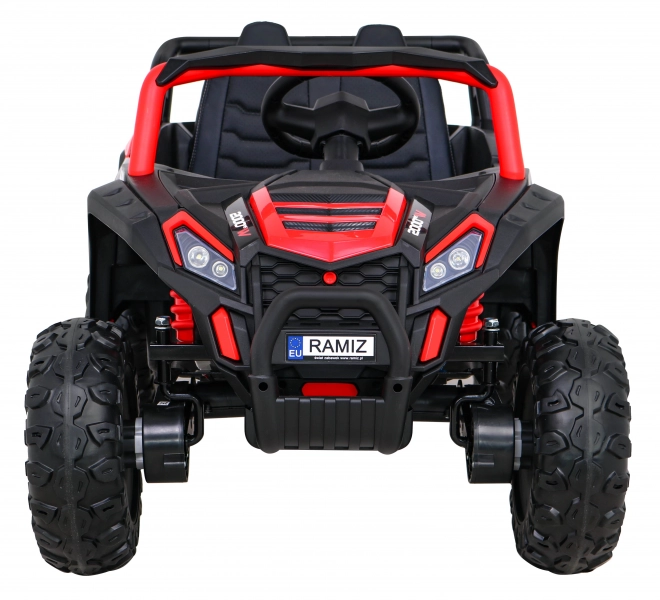 Buggy UTV 2000M mașină de curse cu baterie + sunete MP3 lumini + telecomandă + pornire lentă – Červené