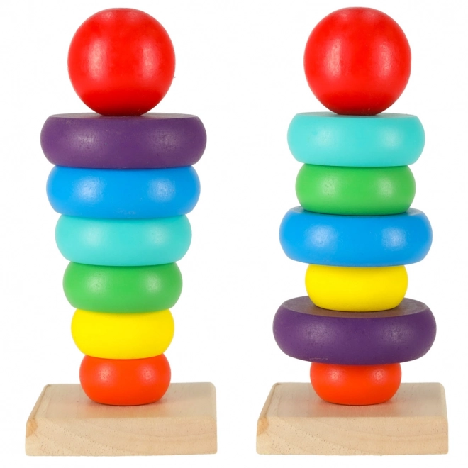 Colorful Wooden Stacking Tower