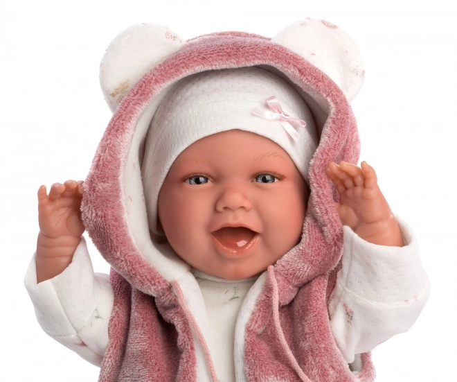 New Born Realistic Baby Doll with Sounds and Soft Body - 42 cm