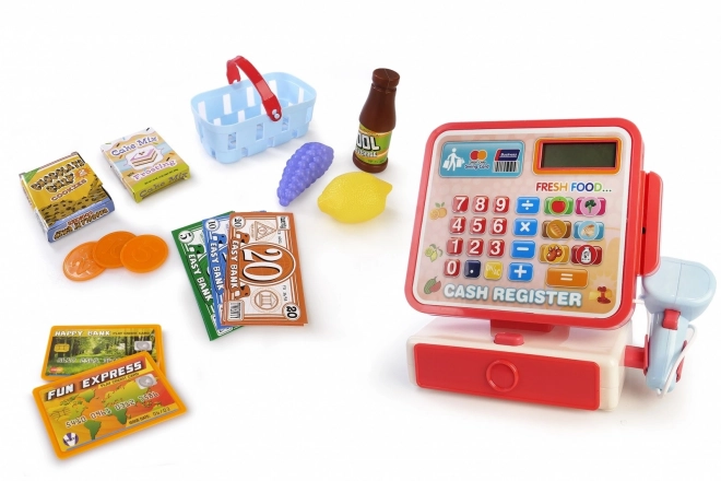 Cash register with basket