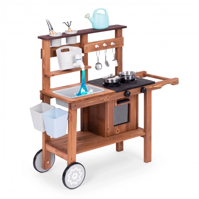 Outdoor Mud Kitchen For Children With Accessories