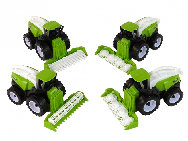 Green Farm Toy Tractors Set