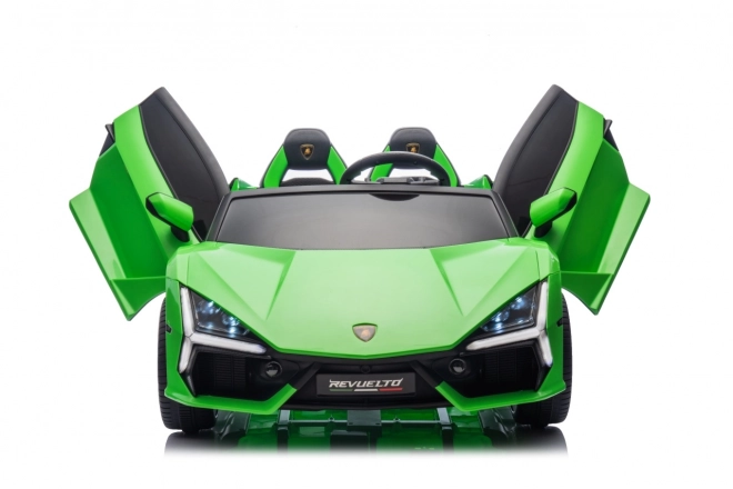 Elektrické auto lamborghini revuelto zelené