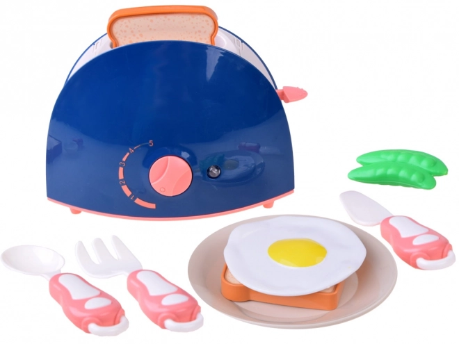 Kids Kitchen Accessory Set With Mixer And Toaster